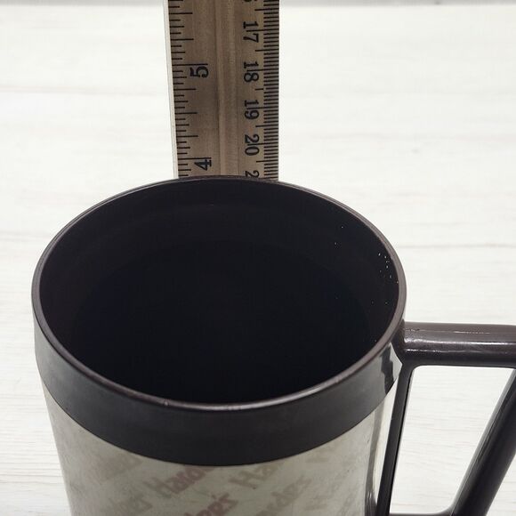 Vtg 1983 Hardee's Coffee Mug Insulated Plastic Eagle USA Fast Food Promo March 3 - Picture 10 of 12